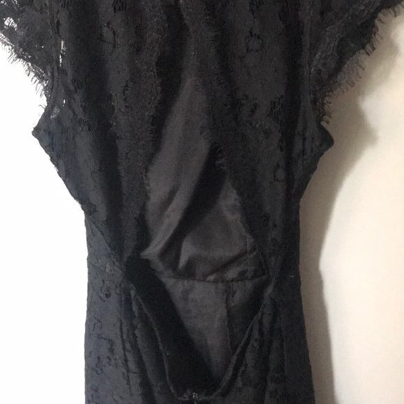 Signature8 black open back lace mini dress - Picture 3 of 4